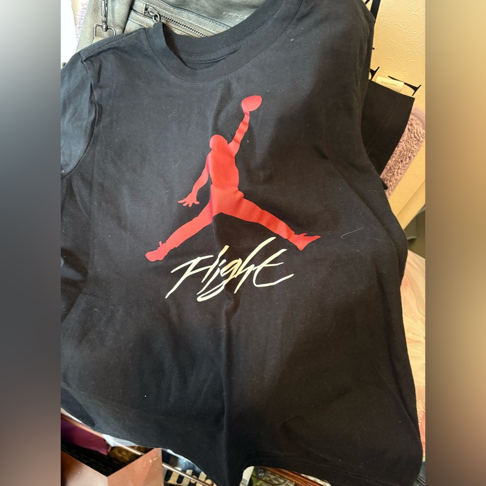Jordan Kids Short Sleeve Tee - Black and Red